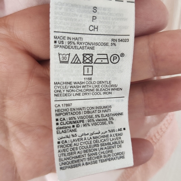 BNWT Old Navy Pink and White Luxe Scoop Neck Tank Top Size S, Workout, Summer - Picture 6 of 7